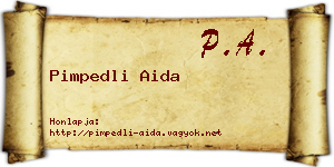 Pimpedli Aida névjegykártya